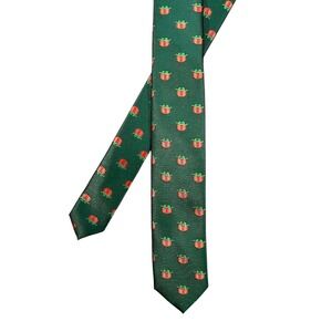 Elegance Green Christmas Gift Box Necktie Mens OS Holiday Microfiber